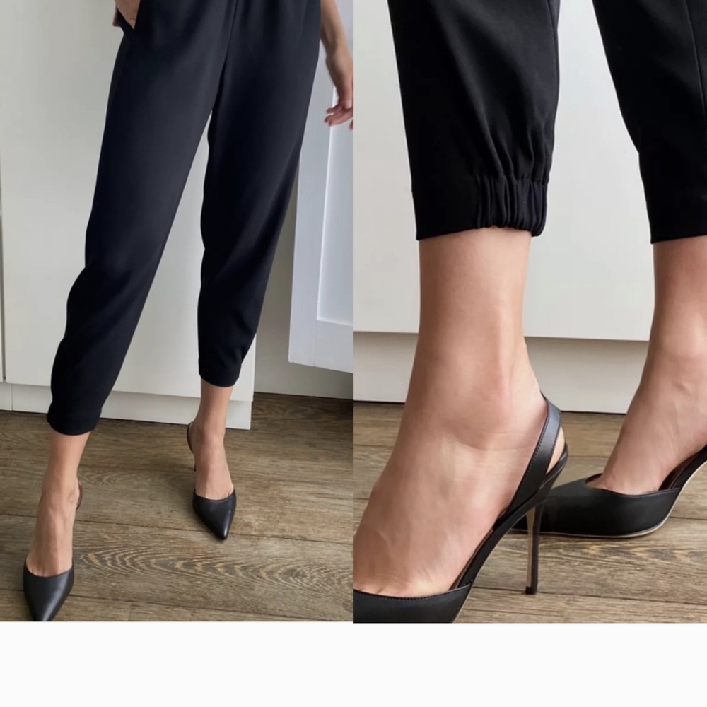 Aritzia Black Cropped Women's Pants